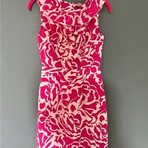 Banana Republic Pink and Cream Floral Mini Dress